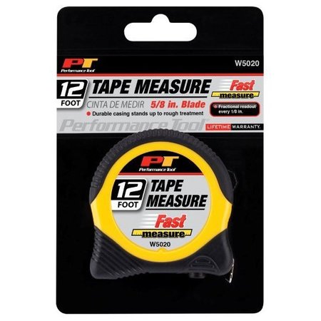 Performance Tool 12 Ft. X 5/8 In Tape Measurer, W5020 W5020